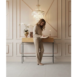 KONSOLA Z SZUFLADĄ DREWNO LITE DĄB OLCHA SKD-350